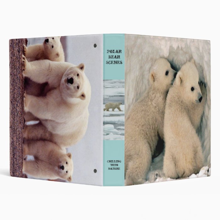 Polar bears binder