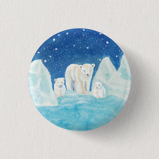 Polar Bears   Button (Front)