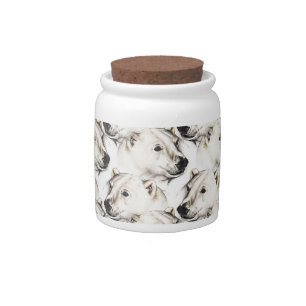 Polar Bears Candy Jar