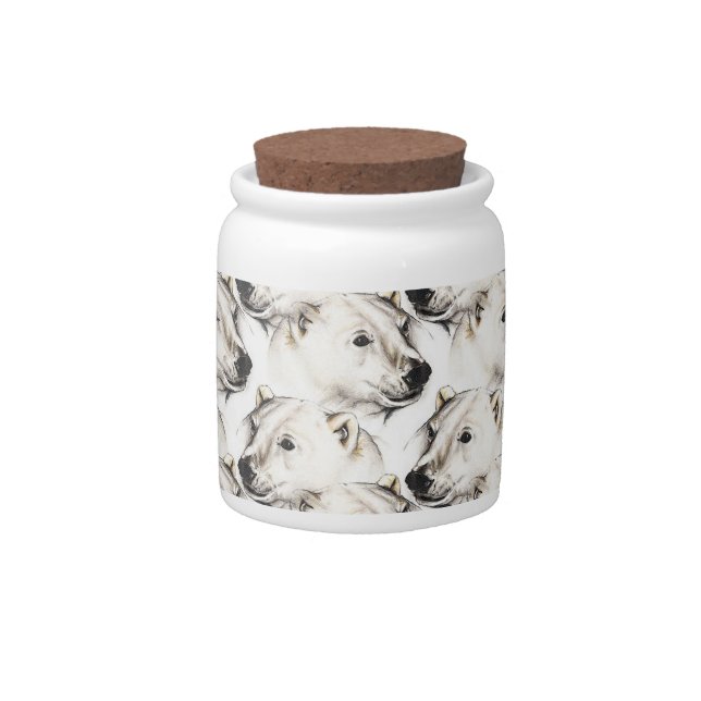 Polar Bears Candy Jar (Front)
