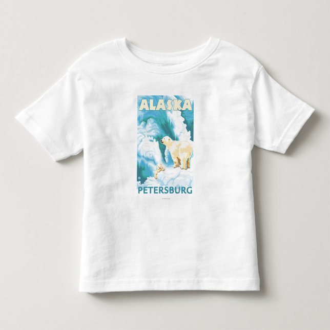 Polar Bears & Cub - Petersburg, Alaska Toddler T-shirt (Front)