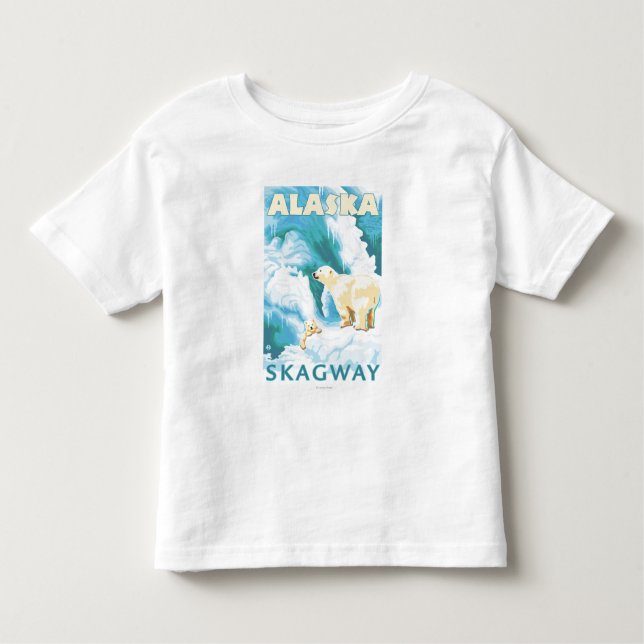 Polar Bears & Cub - Skagway, Alaska Toddler T-shirt (Front)