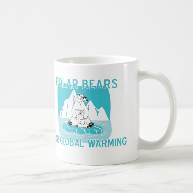 Polar Bears For Global Warming Coffee Mug (Right)