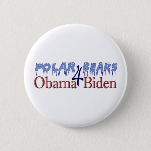 Polar Bears for Obama Biden 2008 Button