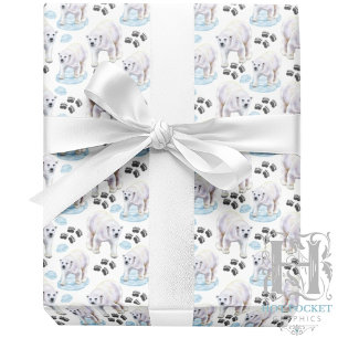 Polar Bears Gift Wrapping Paper