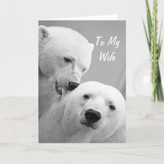Polar Bears Husband to Wife Anniversary Card