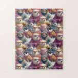 Polar Bears In Designer Ski Wear Jigsaw Puzzle