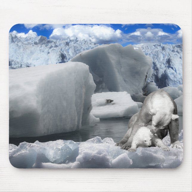 Polar bears mouse pad (Front)