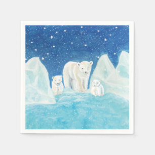 Polar Bears Napkins