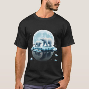Polar Bears On Ice Wildlife Zoo Animal Zookeeper N T-Shirt