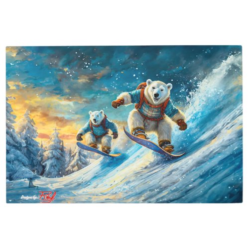 Polar Bears On Snowboards Design By Rich AMeN Gill