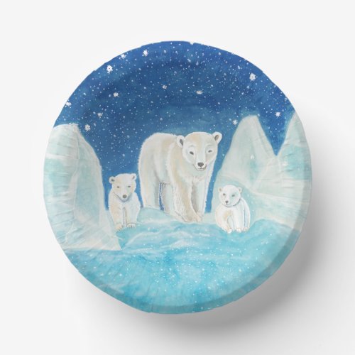 Polar Bears    Paper Bowls