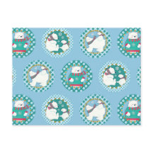 Polar Bears Pattern - Cute Winter Holidays
