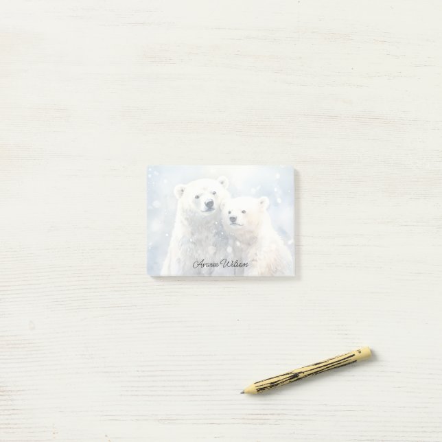 Polar Bears Post-it Notes (On Desk)