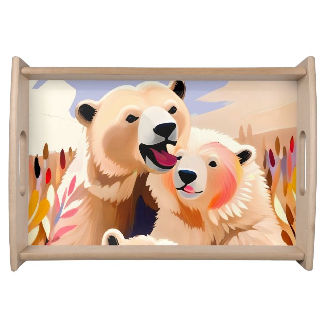 Polar Bears Serving Tray (Front)