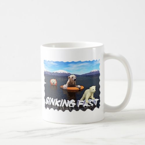 Polar Bears _ Sinking Fast Coffee Mug