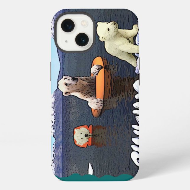 Polar Bears - Sinking Fast Iphone Case (Back)