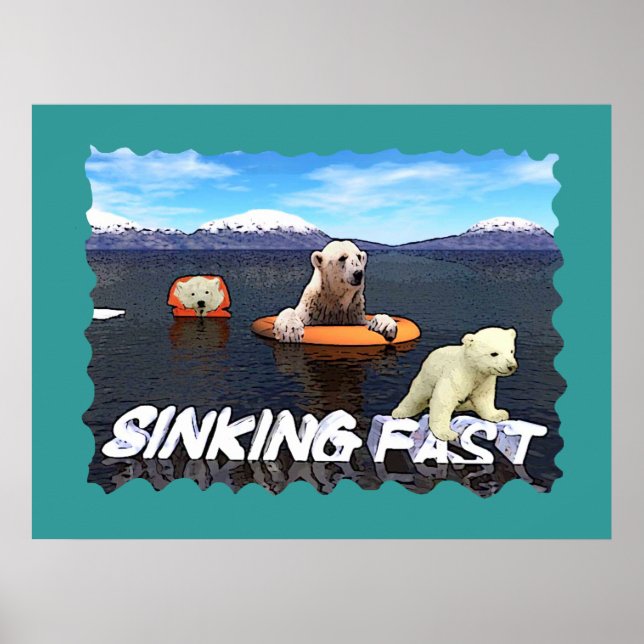 Polar Bears - Sinking Fast Poster (Front)