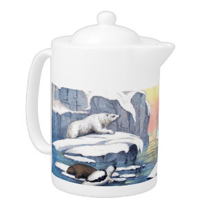 Polar Bears, Walrus, And Seals Teapot