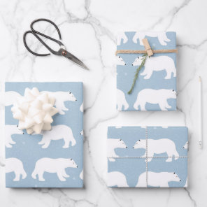 Polar Bears Wrapping Paper Sheets