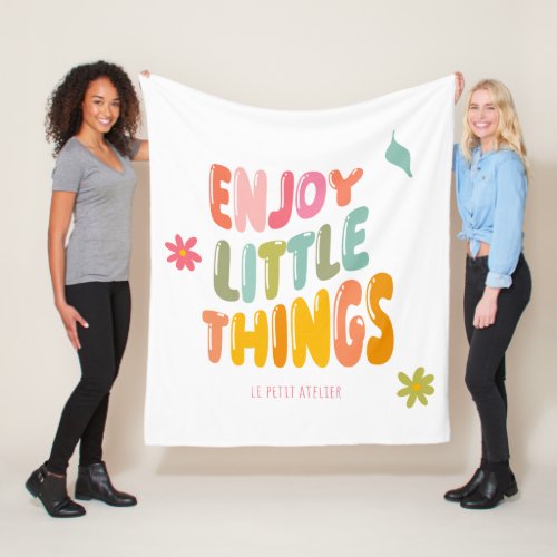 Polar cover Enjoy little things Fleece Blanket