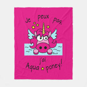 polar cover "Licorne, Aquaponey" Fleece Blanket