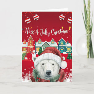 "Polar Delight: A Merry Greeting" Holiday Card