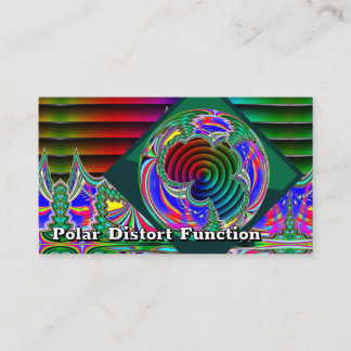 Polar Distort Function (you may change the words) Business Card