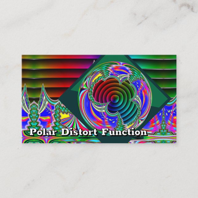 Polar Distort Function (you may change the words) Business Card (Front)