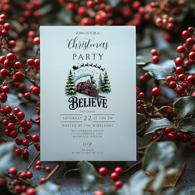 Polar Express Christmas Invitation (Creator Uploaded)