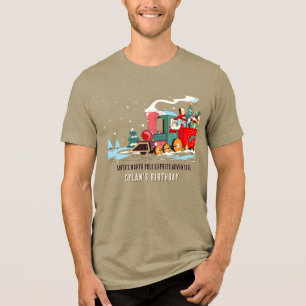 Polar Express Christmas Santa's Train Adventure Tri-Blend Shirt