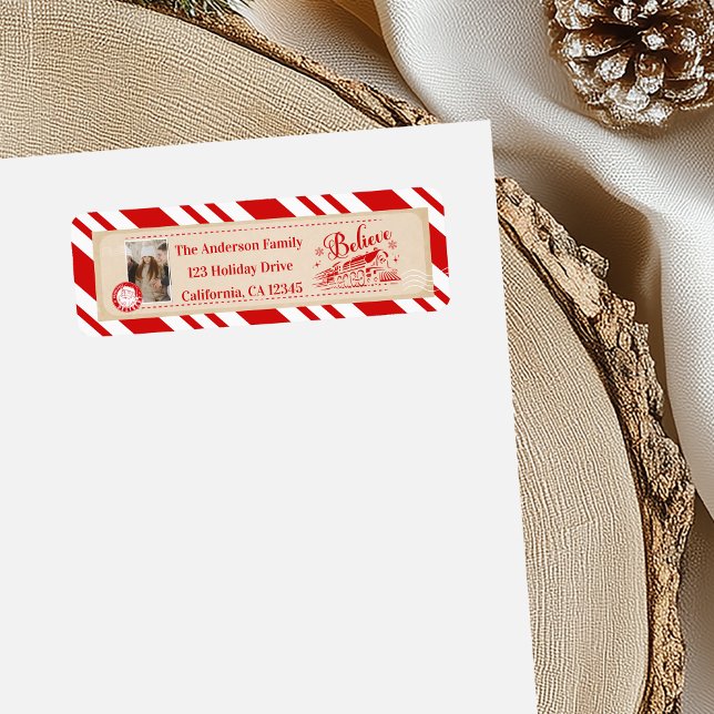 Polar Express Christmas Ticket Adress Label (Creator Uploaded)