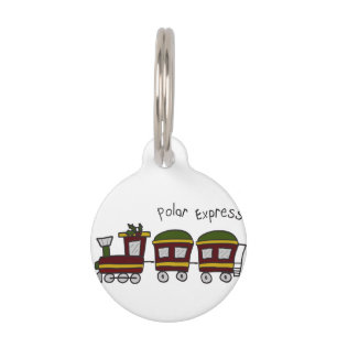 Polar Express Train Pet ID Tag