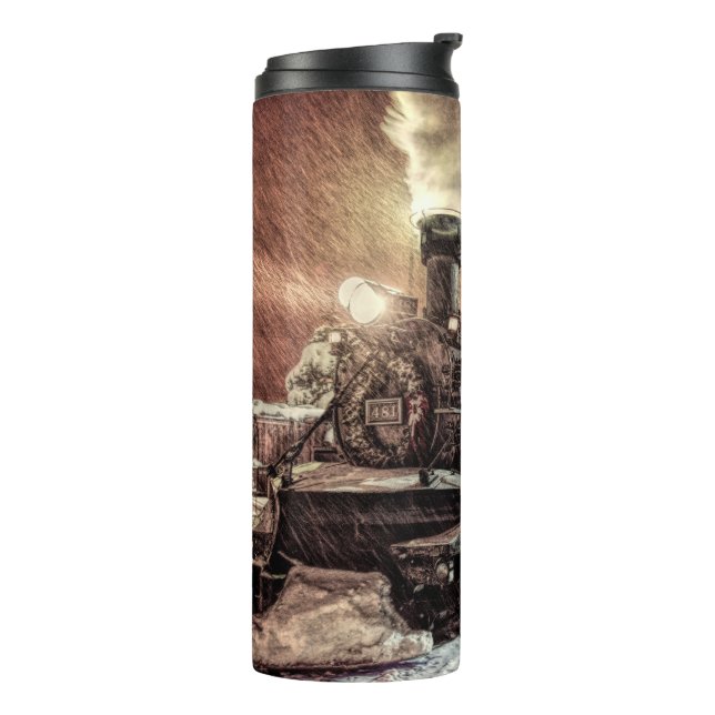 Polar Express Train Thermal Tumbler (Rotated Left)