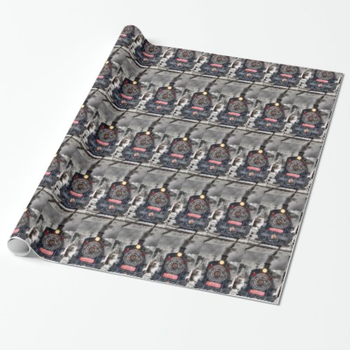 Polar Express Train Wrapping Paper