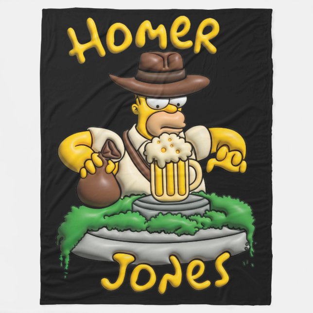 Polar Fleece Homer Jones Design Blanket (Front)