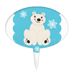 Polar Friend Cake Topper
