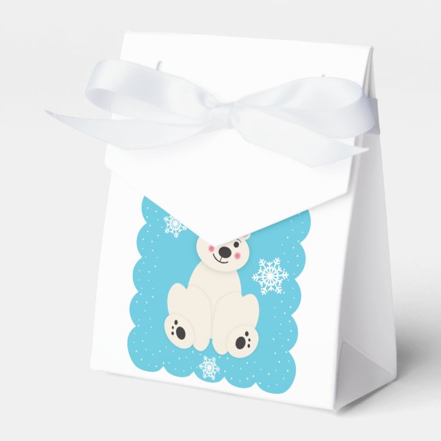 Polar Friend Favor Boxes (Front Side)