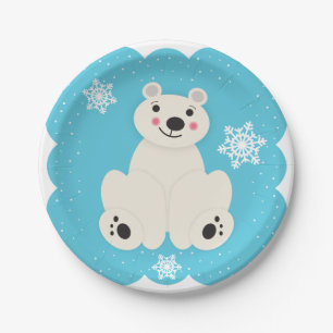 Polar Friend Paper Plates