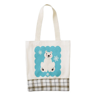 Polar Friend Zazzle HEART Tote Bag