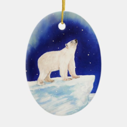 Polar Lights Ceramic Ornament