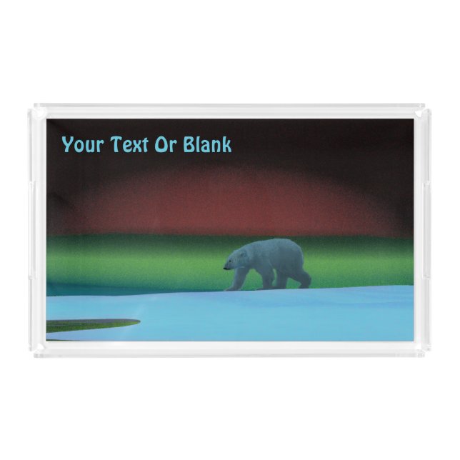 Polar Lights Polar Bear Acrylic Tray (Front)