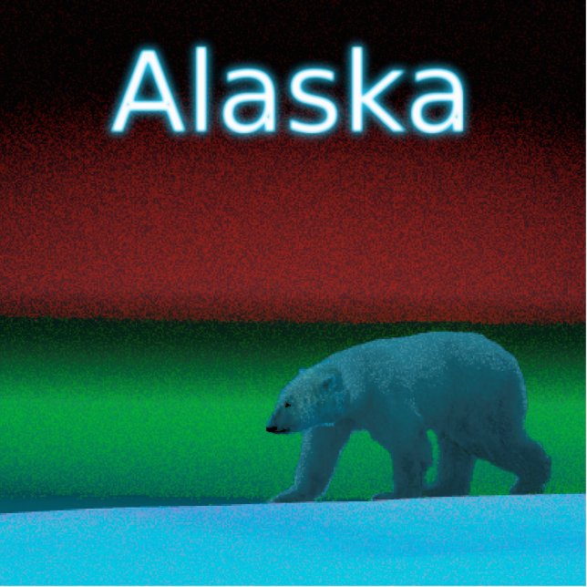 Polar Lights Polar Bear - Alaska Cutout (Front)