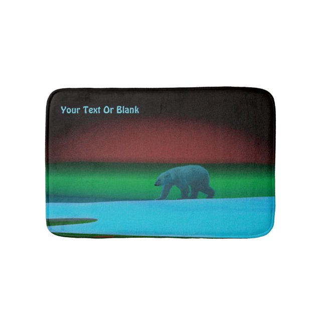 Polar Lights Polar Bear Bath Mat (Front)