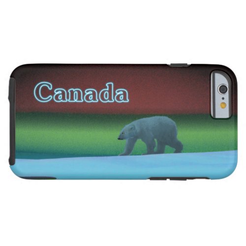 Polar Lights Polar Bear Tough iPhone 6 Case