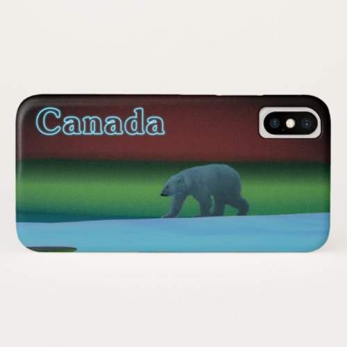 Polar Lights Polar Bear iPhone XS Case