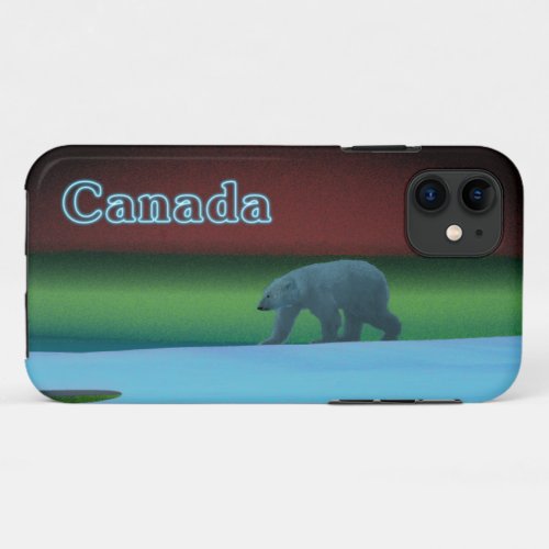 Polar Lights Polar Bear iPhone 11 Case