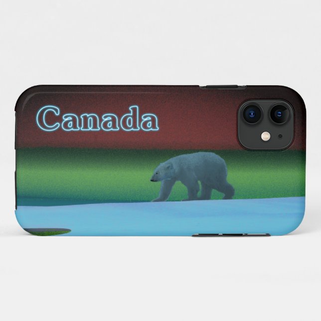 Polar Lights Polar Bear Case-Mate iPhone Case (Back (Horizontal))
