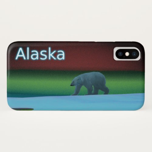 Polar Lights Polar Bear iPhone XS Case