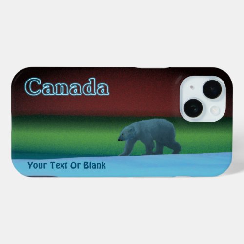 Polar Lights Polar Bear iPhone 15 Case